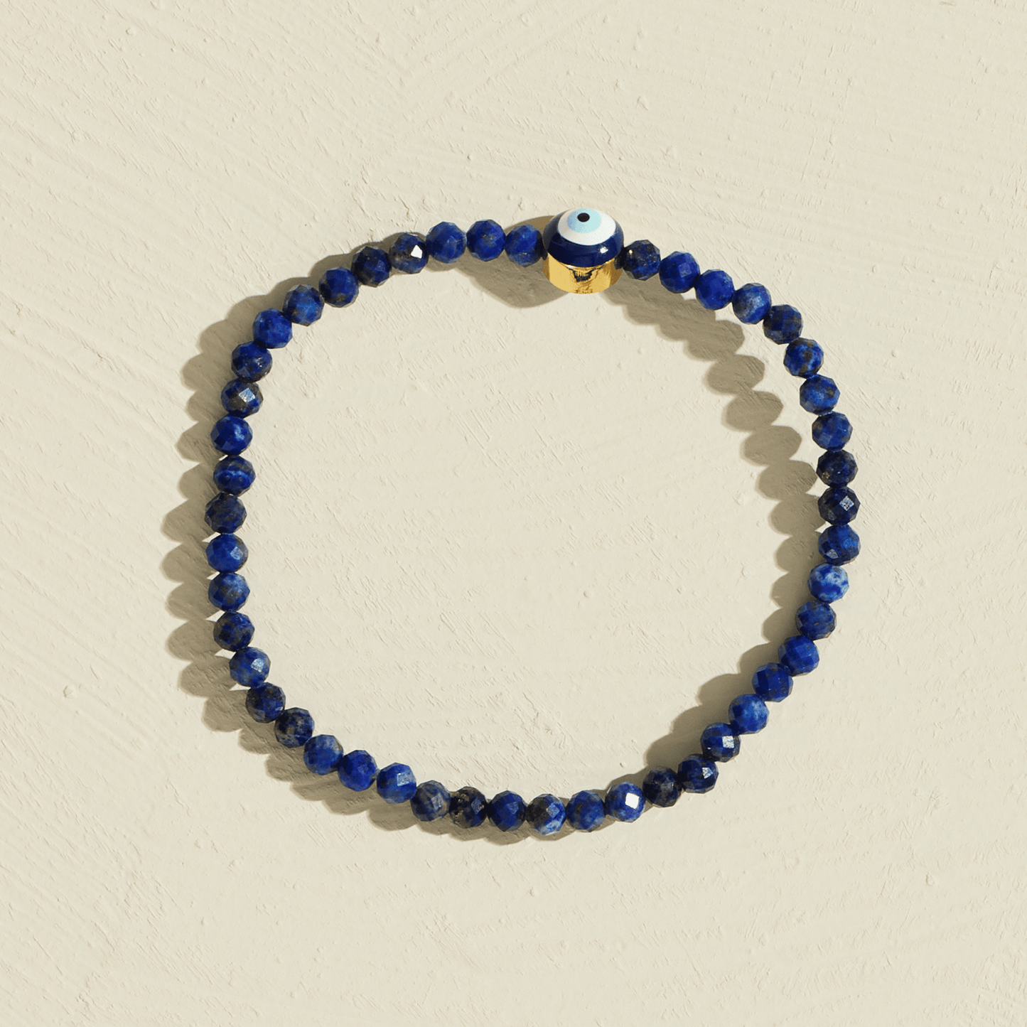 Evil Eye Protection Bracelet – Lapis Lazuli (4mm)