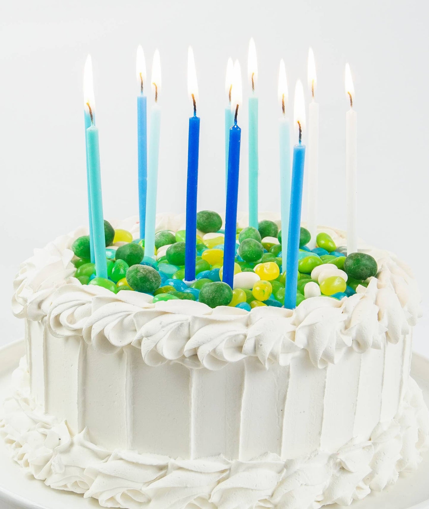 Blue Gradient 12 Candle Set