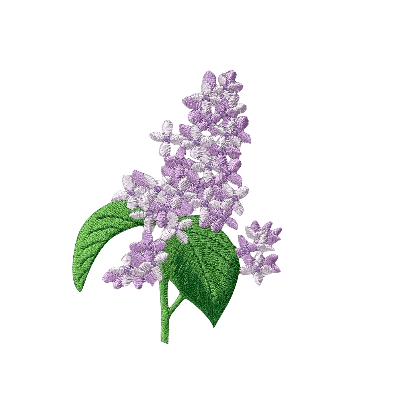 Lilac Flower, Realistic, Embroidered, Iron on Patch