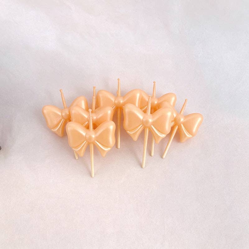 5 Bow Shaped PCS Set: Light Pink / One Size/1Pack/5PCS