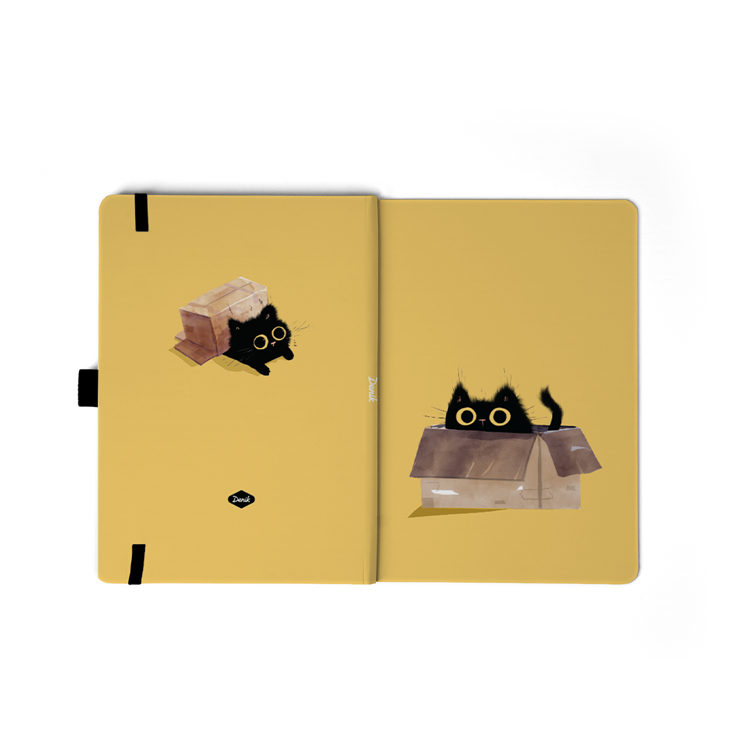Black Cats Hardbound Layflat Notebook Journal HBLFE2276L