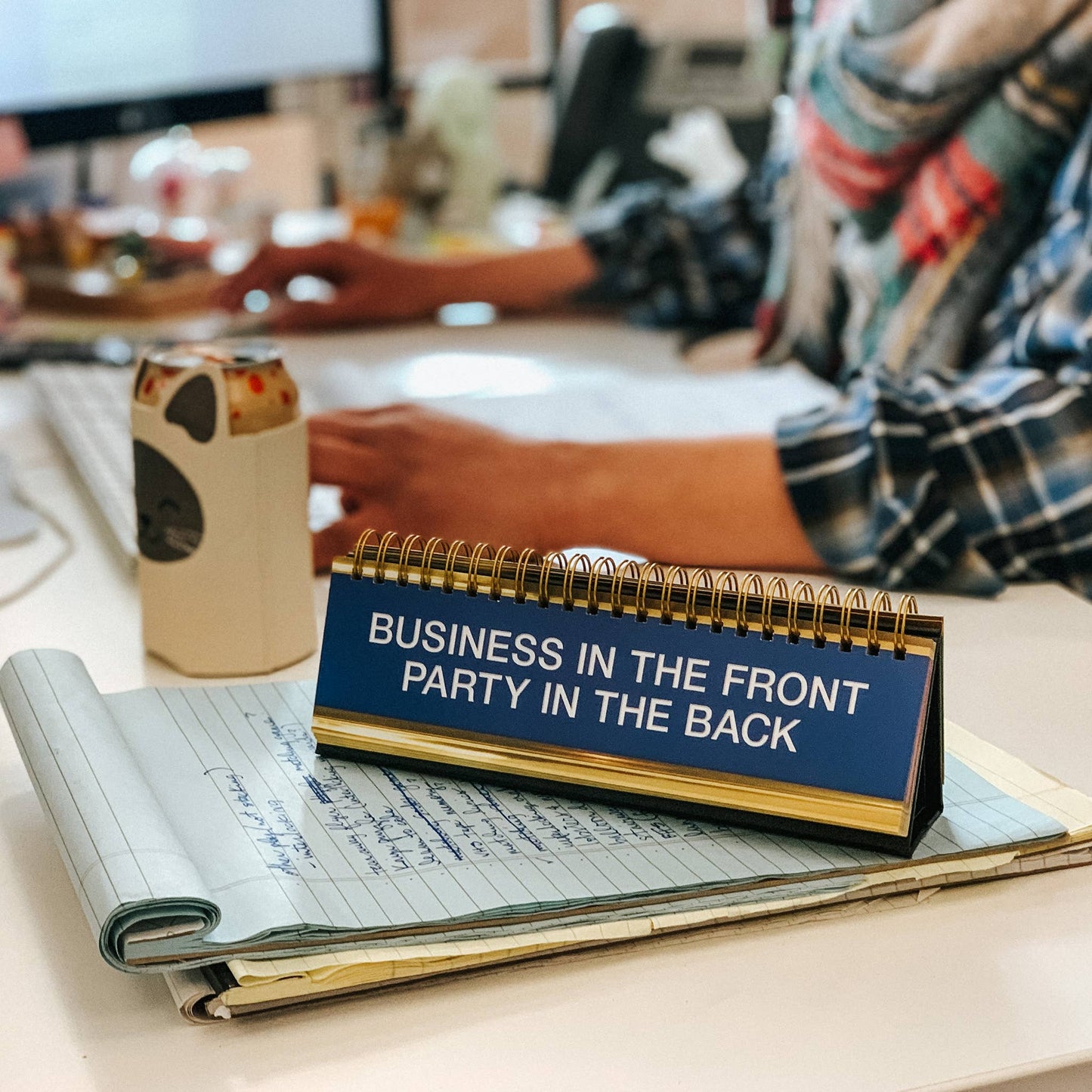 Daily Desk Plaque - Desktop Flip Book - 50 Fun Phrases