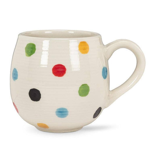 Colourful Dot Ball Mug-5"L(16oz)