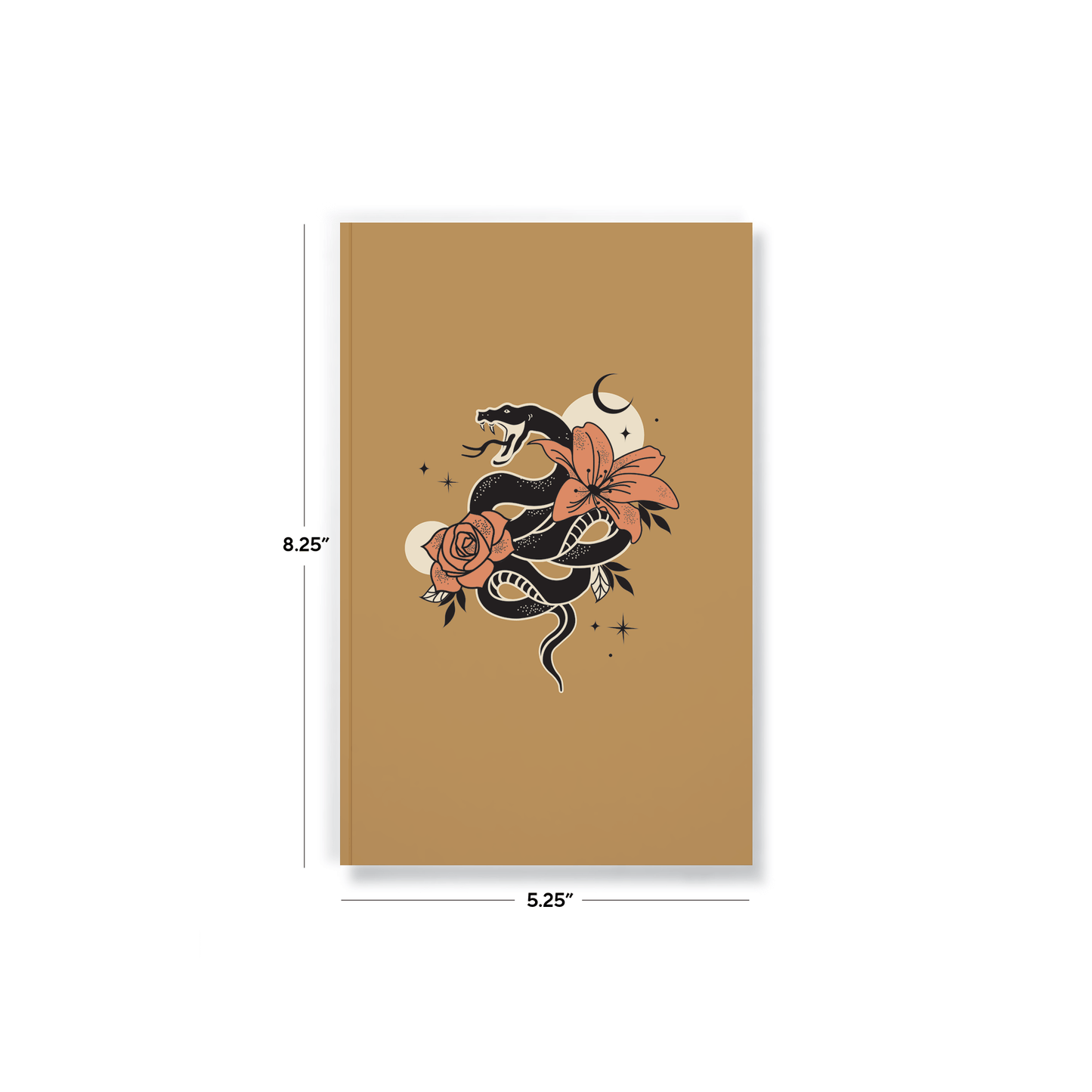 Serpent in the Flowers Layflat Notebook