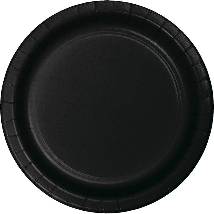 Black Velvet Value Friendly 8.75" Paper Dinner Plate, 8/Pkg