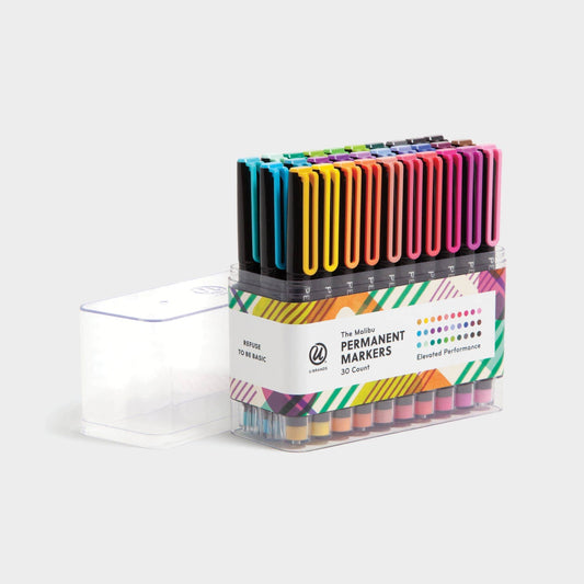 U Brands The Malibu Permanent Markers, 30 CT Assorted Colors