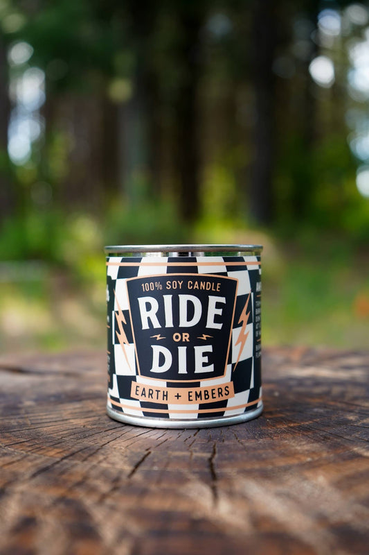 Ride Or Die | Earth & Embers 8oz Soy Candle
