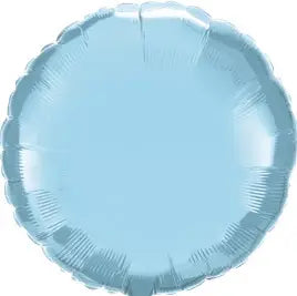 18" Baby Blue Circle Balloon