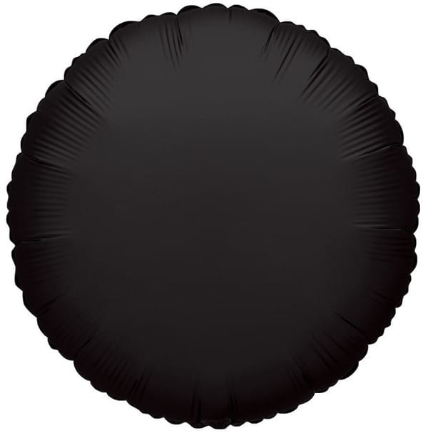 18" Black Circle Balloon