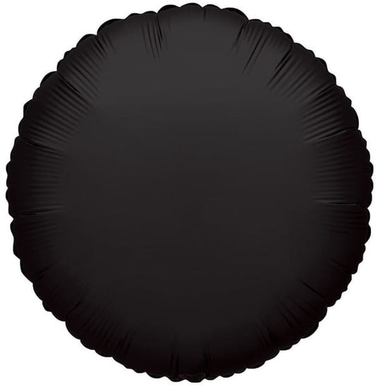 18" Black Circle Balloon