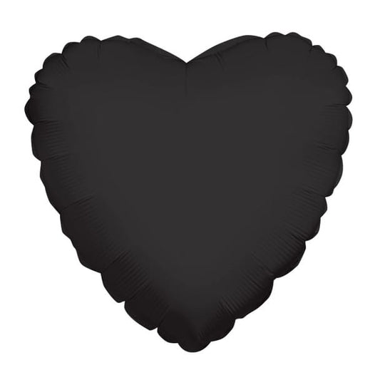 18" Black Heart Balloon