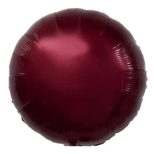 18" Burgundy Circle Balloon