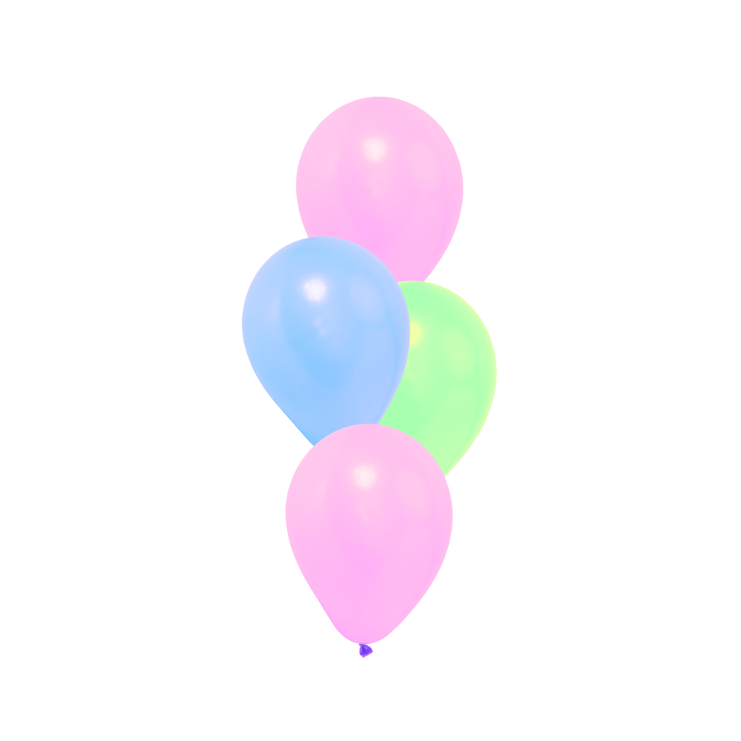 Bouquet Latex Balloons with Helium