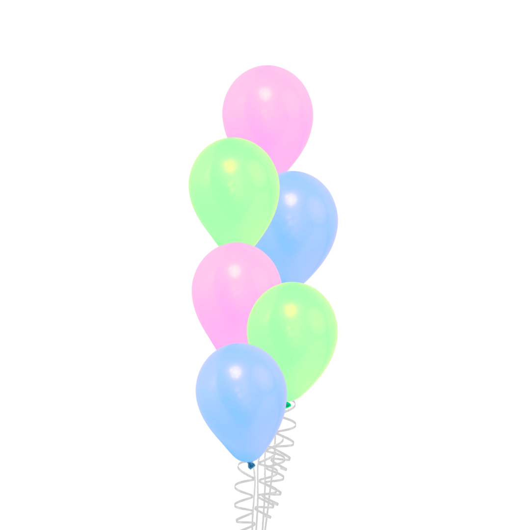 Latex Balloon Bouquet with Helium