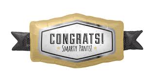 33" Congrats Smarty Pants Balloon