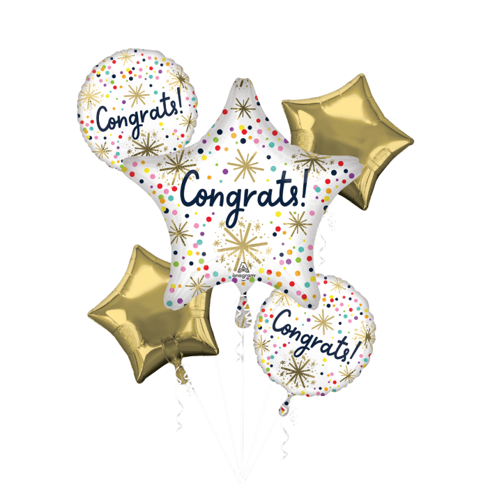 Congrats Sprinkles Bouquet Balloon
