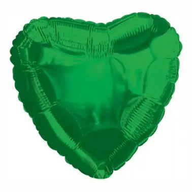 18" Emerald Green Heart Balloon