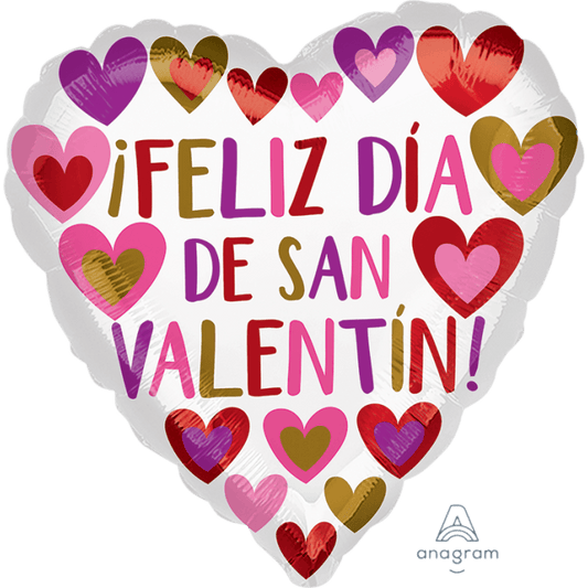 28" Feliz Dia De San Valentin Balloon