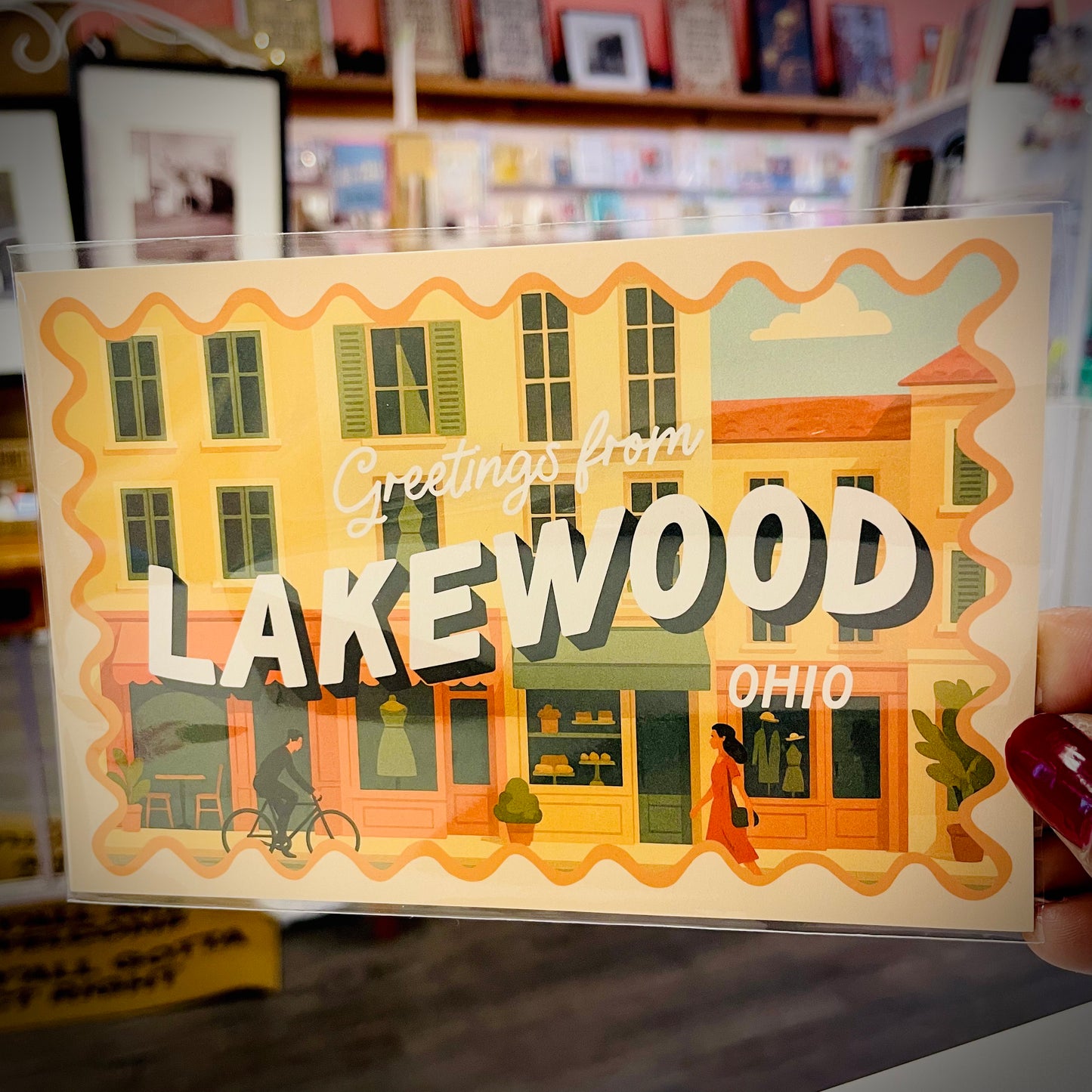 Lakewood Main Street Scenery Postcard