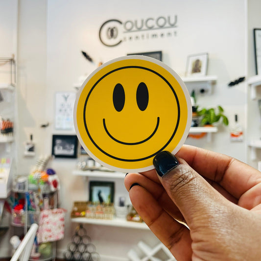 Large Smiley Face Sticker