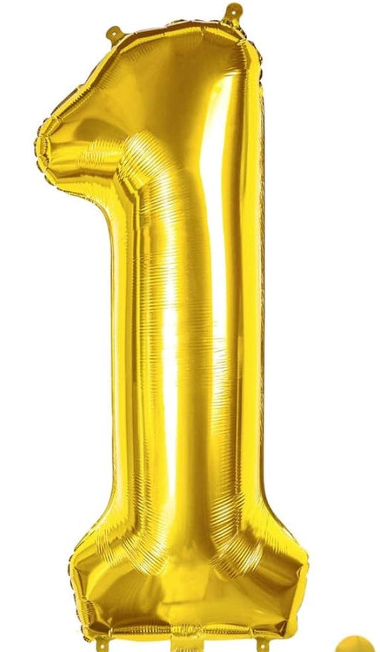 Gold/ Rose Gold/ Pink Foil Number Balloon