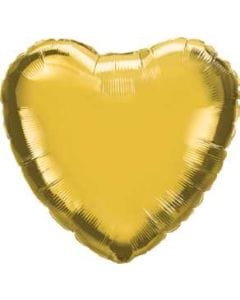 18" Gold Heart Balloon