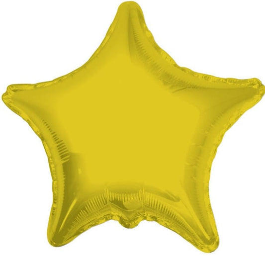 18" Gold Star Balloon