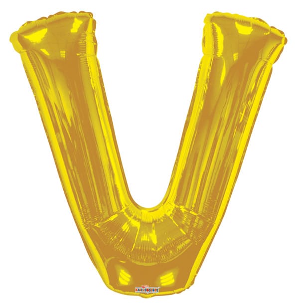 34" Gold Foil Letter Balloon