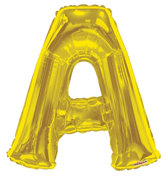 34" Gold Foil Letter Balloon