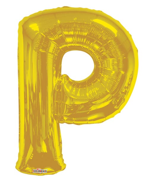 34" Gold Foil Letter Balloon