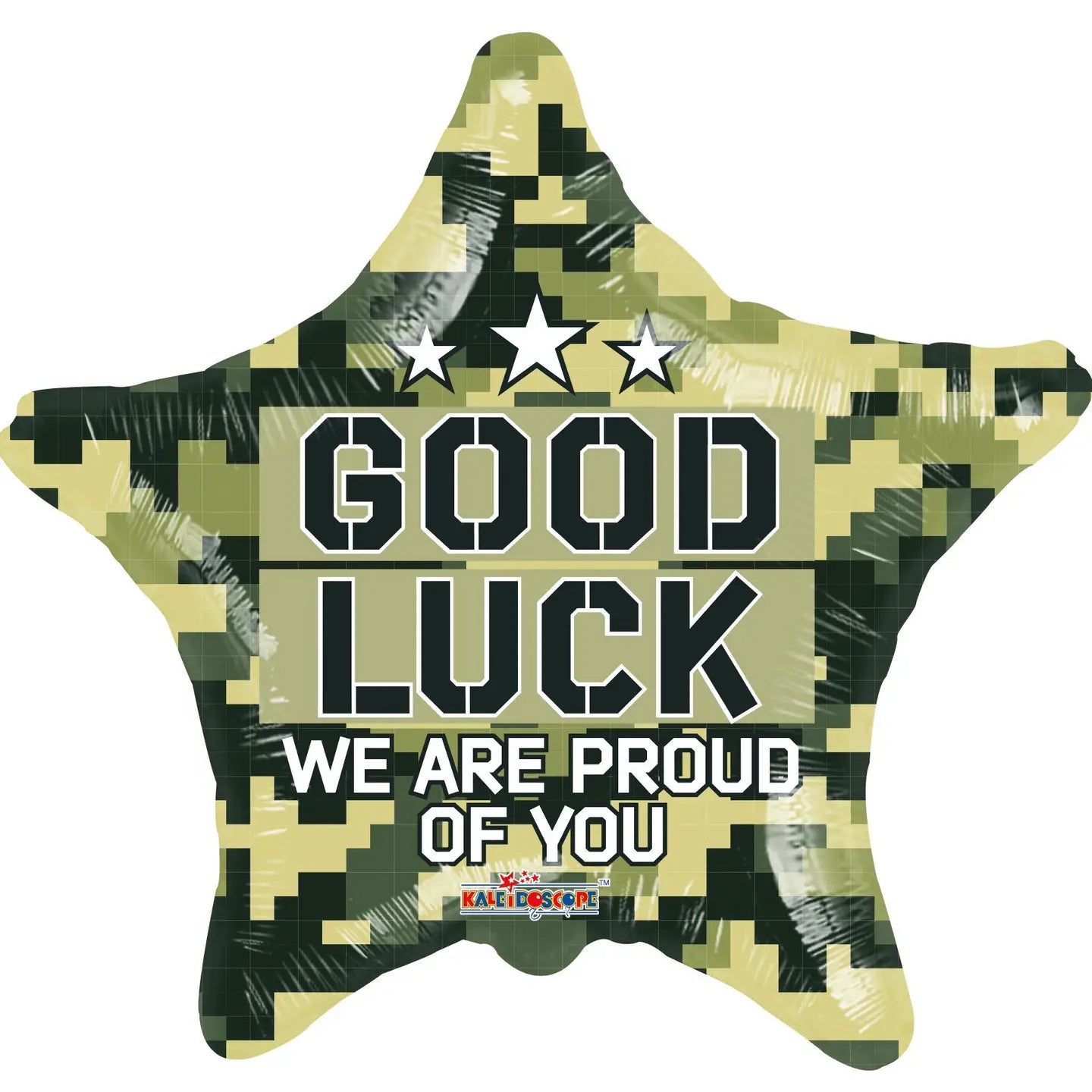 18" Good Luck Camo Balloon