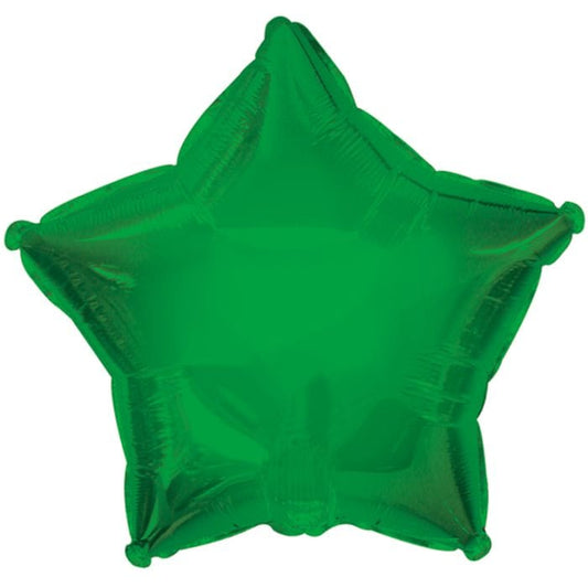18" Green Star Balloon