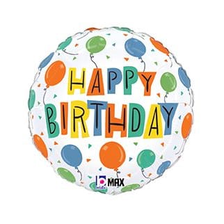 18" Happy Birthday Party Balloons Balloon