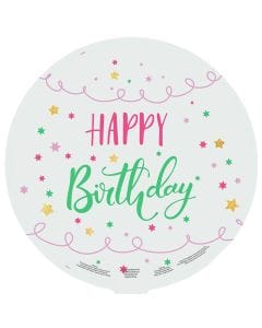 18" Happy Birthday Pastel Stars Balloon