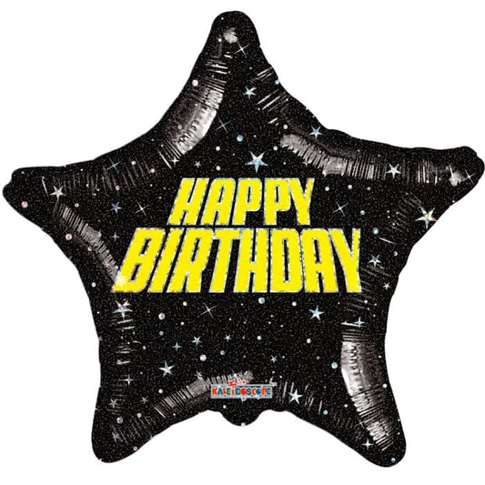 18" Happy Birthday Space Balloon