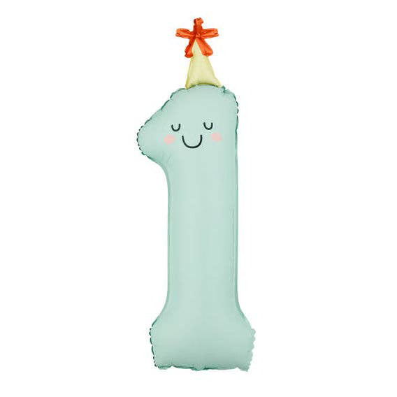 34” Mint “1” Balloon