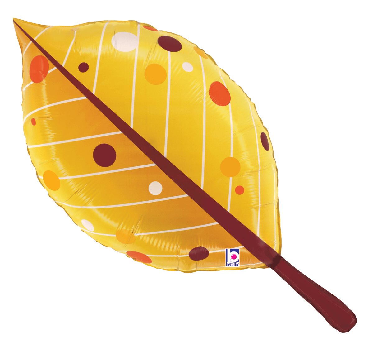 26” Yellow Fall Leaf Balloon