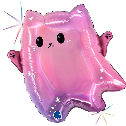 18" Kawaii Ghost Cat Balloon