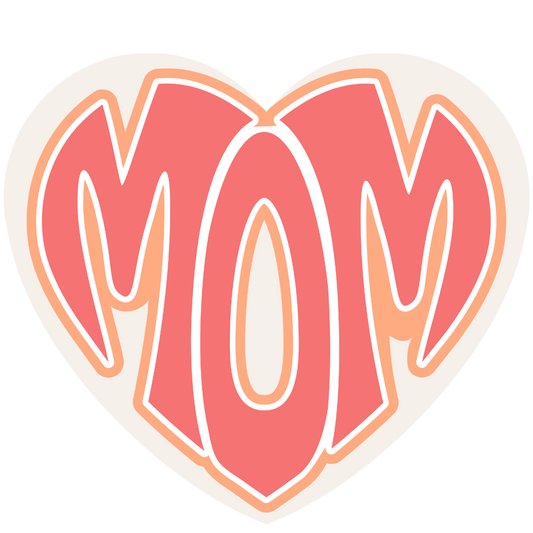 Mom Heart Sticker