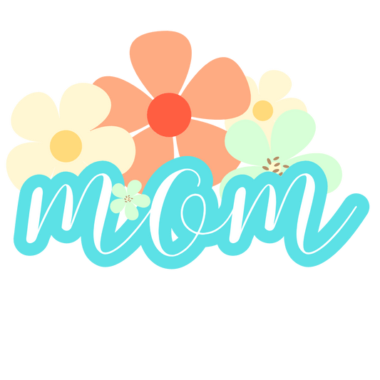 Mom Flowers Sticker