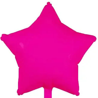 18" Neon Pink Star Balloon