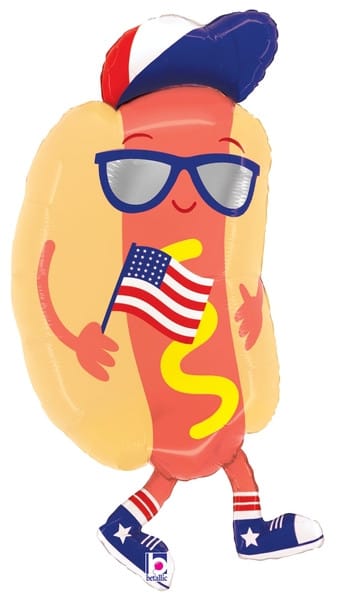 35" Patriotic Hotdog Balloon
