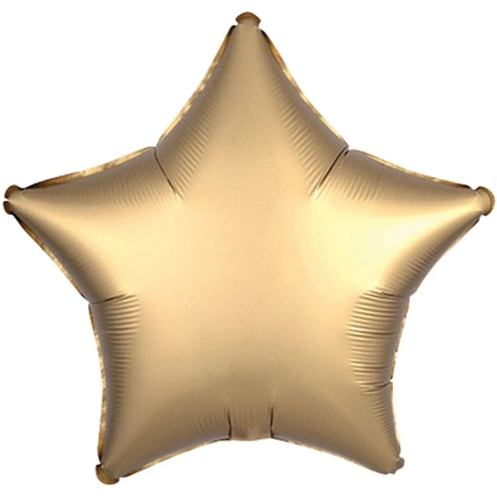 18" Satin Gold Star Balloon