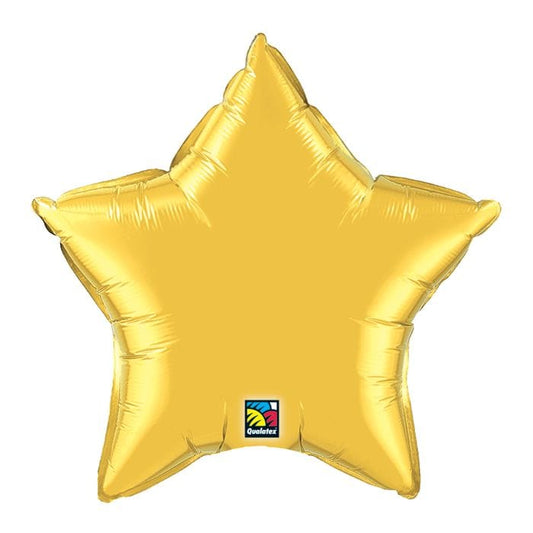 4" Metallic Gold Star Balloon