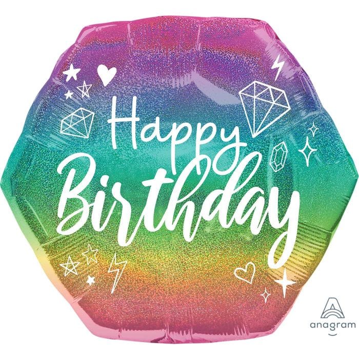 23" Sparkle Happy Birthday Balloon