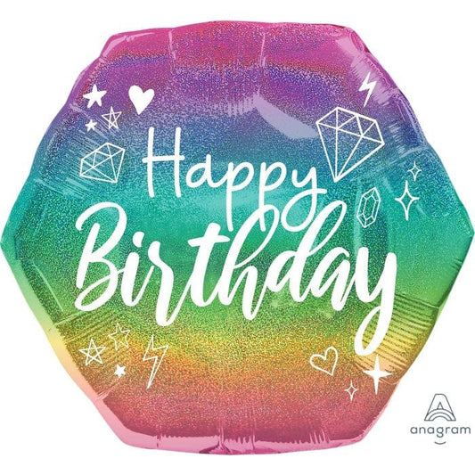 23" Sparkle Happy Birthday Balloon