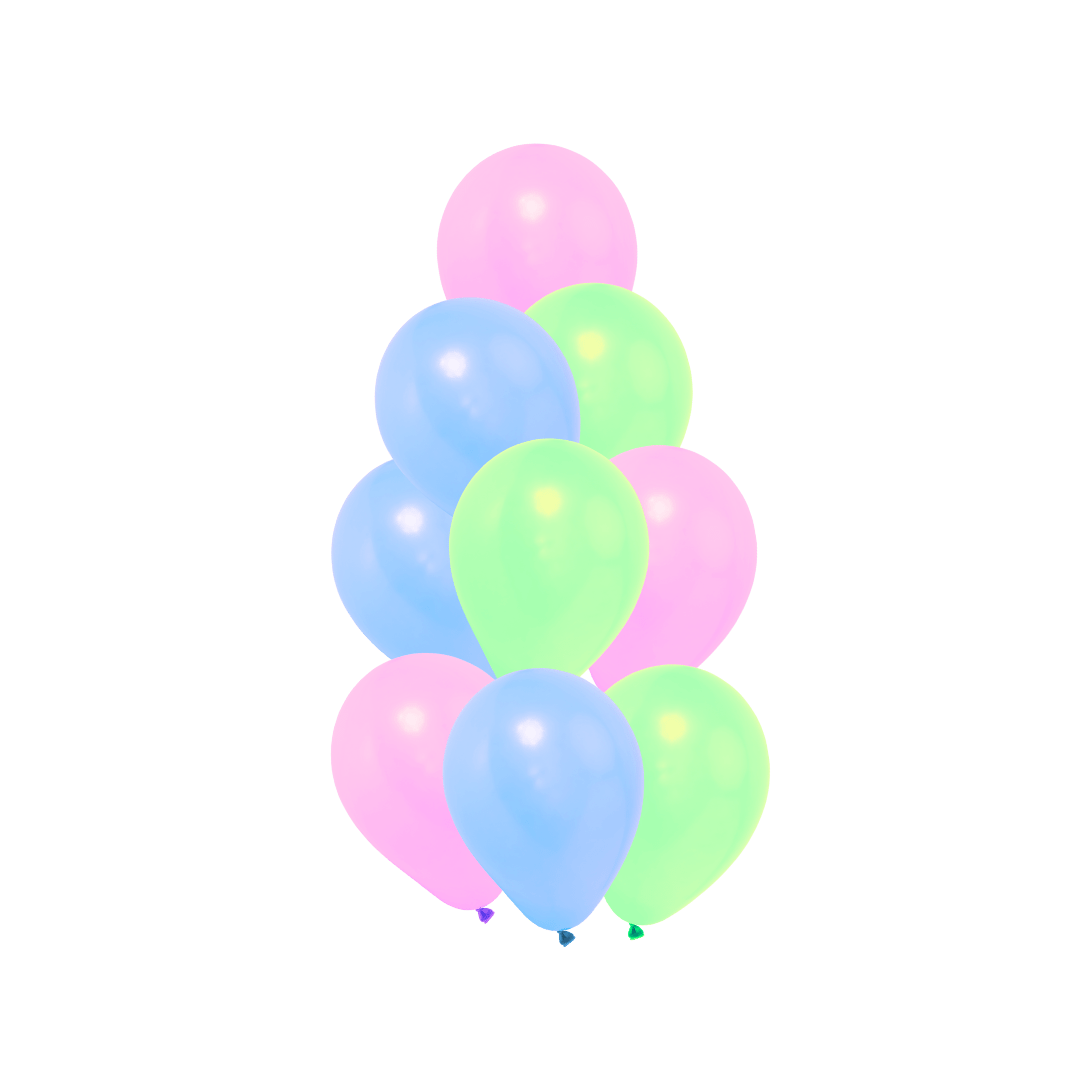 Coordinated Latex Balloon Bouquet