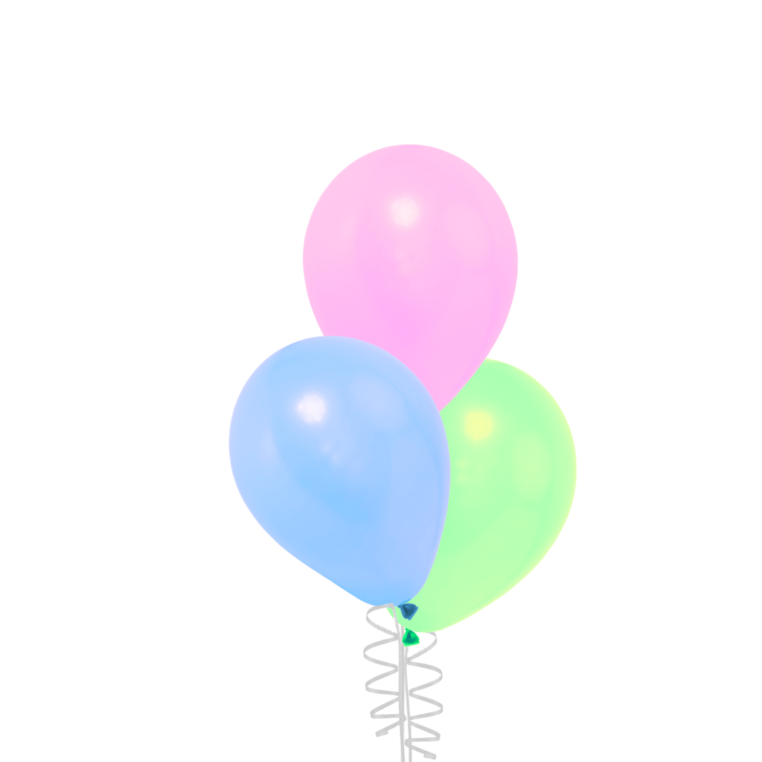 Latex Balloon Bouquet with Helium