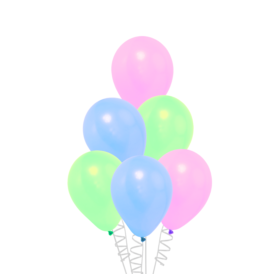 Latex Balloon Bouquet with Helium