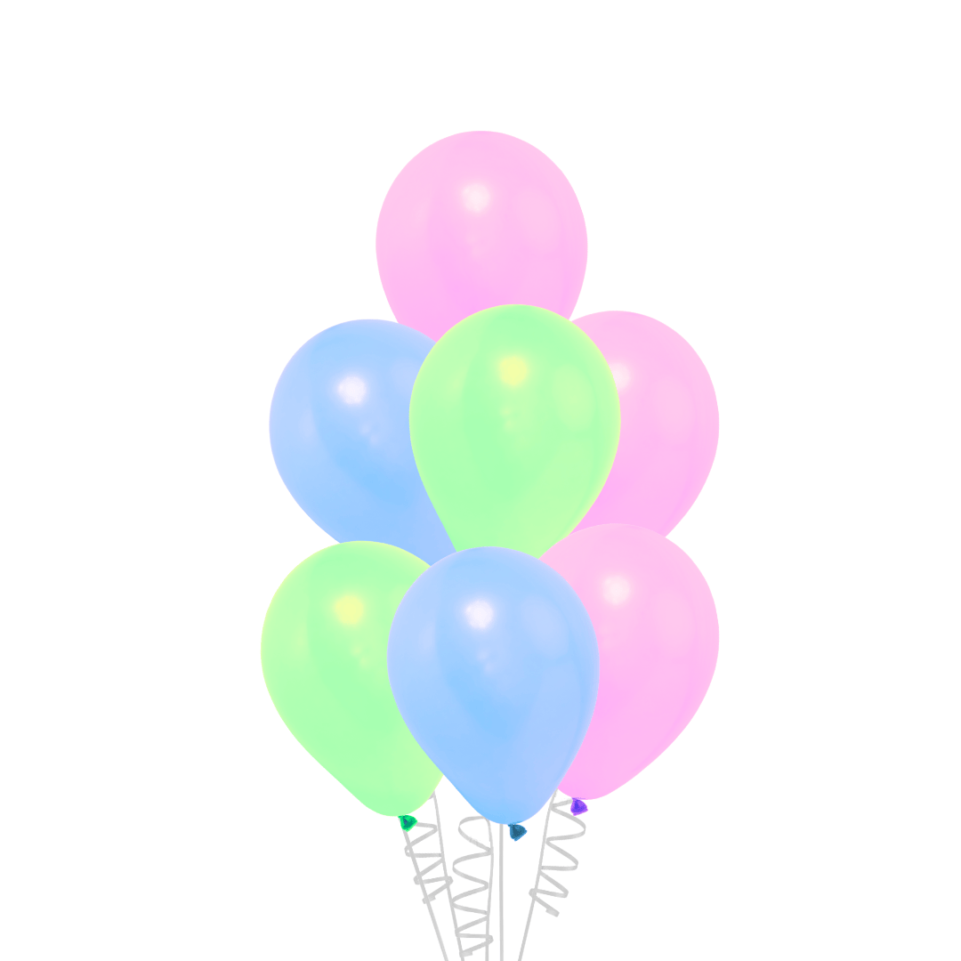 Latex Balloon Bouquet with Helium